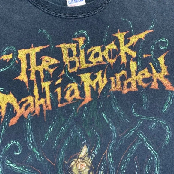 The Black Dahlia Murder T Shirt Size Medium Black Faded Band Graphic Grunge Y2k - Picture 2 of 11